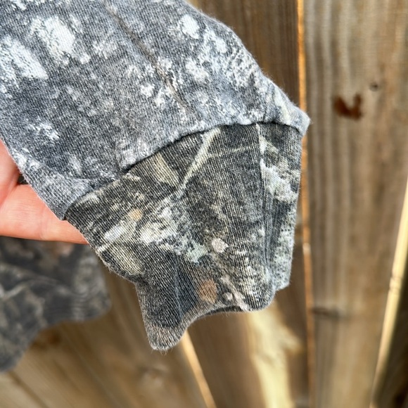 Vintage Jerzees Camouflage Long Sleeve Shirt size Large - Picture 5 of 5